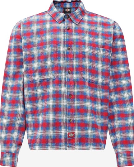 Dickies Jerome Cropped Flannel Shirt DEEP CLARET XS
