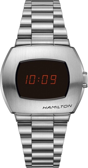 Hamilton Herreklokke H52414130 American Classic Psr Digital LCD/Stål Hamilton Herreklokke H52414130 American Classic Psr Digital LCD/Stål