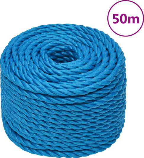  Arbeidstau blå 10 mm 50 m polypropylen