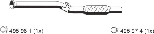 Eksosrør ERNST 390415
