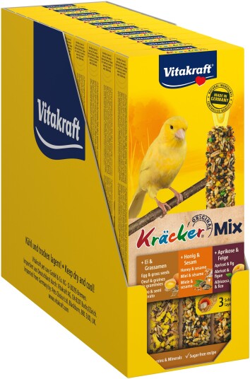 Vitakraft - Bird snacks - 10 x Kräcker Mix Honey/fruit/egg for canary´s (bundle) Vitakraft - Bird snacks - 10 x Kräcker Mix Honey/fruit/egg for canary´s (bundle)