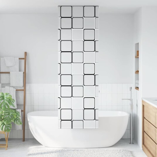 Dusjrullgardin 70x240 cm Stoff Bredde 66 cm Dusjrullgardin 70x240 cm Stoff Bredde 66 cm