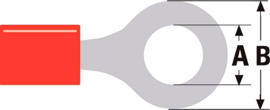 Valueline Kabelsko 3,2 mm Ring Hunn Rød