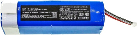 Coreparts Batteri 14,4V Li-Ion 6400 Mah 92,16 Wh Blå 