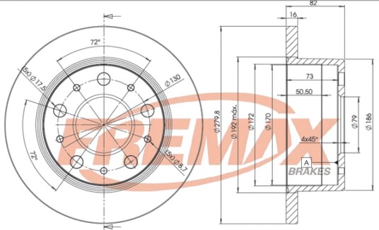 Bremseskive FREMAX BD-4696