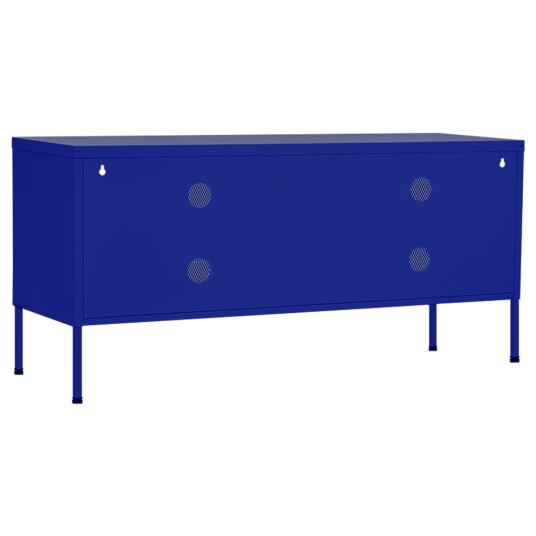 vidaXL TV-benk marineblå 105x35x50 cm stål