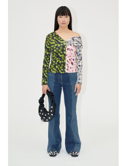 STINE GOYA One Shoulder Long Sleeve Top, 2254 - Multi/patterned - S