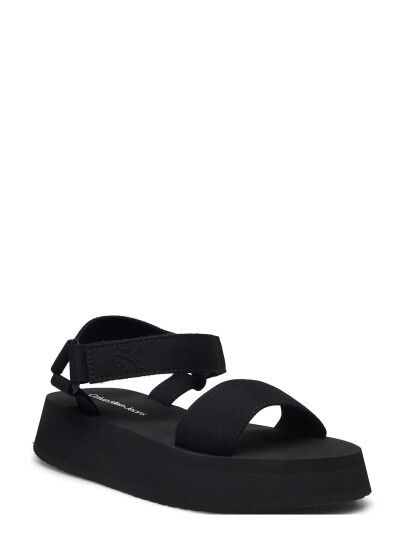 Calvin Klein Sandal Velcro Webbing Mg - Black - 40