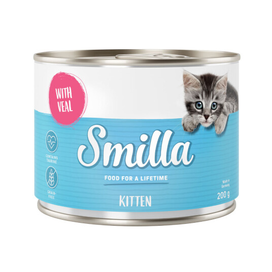 Smilla Økonomipakke Kitten 24 X 200 G Kalv Smilla Økonomipakke Kitten 24 X 200 G Kalv