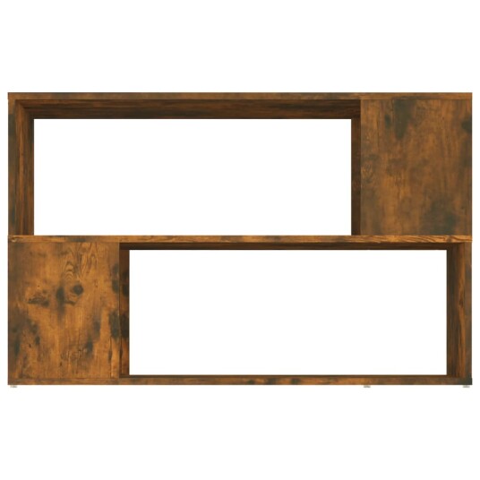 vidaXL Bokhylle r?kt eik 100x24x63 cm konstruert tre