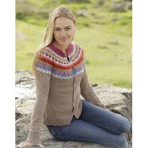 Stavanger Cardigan by DROPS Design Jakke Strikkeoppskrift str. S X Small