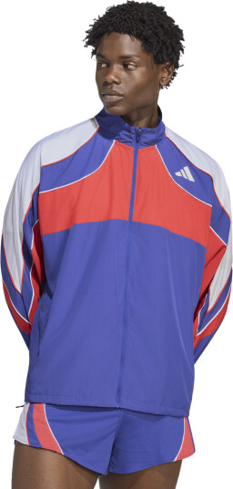 Adidas Men´s Adizero Archive Löparjacka Dualin/selure/white, XL