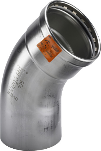 64,0 mm Sanpress Inox bøy 45°