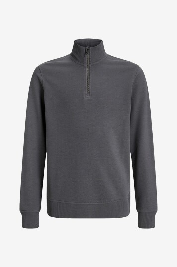Jack & Jones Junior Collegegenser jjeBradley Sweat Half Zip Noos Jnr Grå