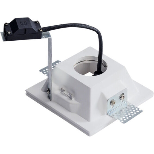 SLV Plastra Downlight Firkantet GU10 Hvit Gips - 90826