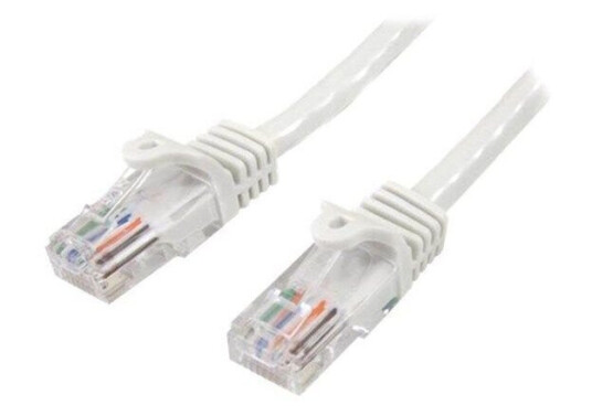 StarTech 10m Cat5e Snagless Ethernet Kabel - RJ-45 til RJ-45 - Hvit