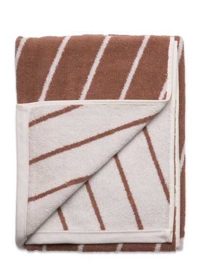 OYOY Living Design Raita Towel - 70X140 Cm Brown OYOY Living Design CARAMEL 140X70CM