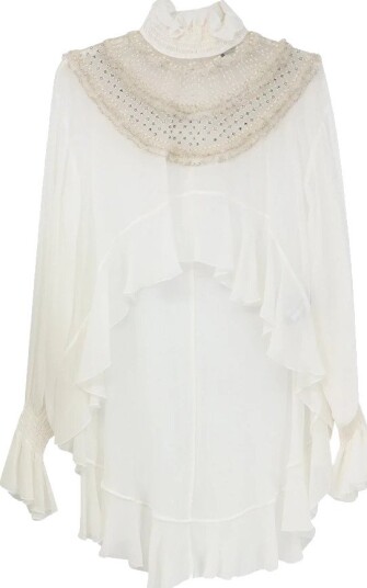 Elisabetta Franchi Dame Bluser & Skjorter Hvit S, Elisabetta Franchi Dame Bluser & Skjorter Hvit S,