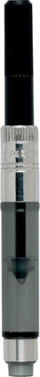 Parker Deluxe Fountain Pen Ink Piston Converter  Chrome Trim