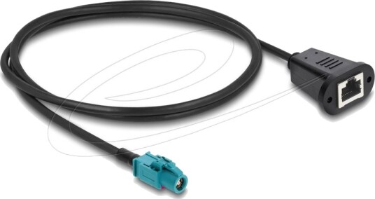 Delock Nettverkskabel Hsd Z Hunn Til Rj-45 Hunn 1 M 4.6 Mm Svart
