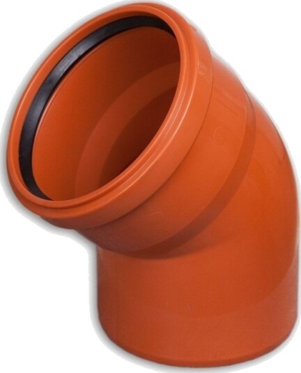 Kaczmarek Rørbend PP 45 Grader 250mm EN1852-1 Kaczmarek Rørbend PP 45 Grader 250mm EN1852-1