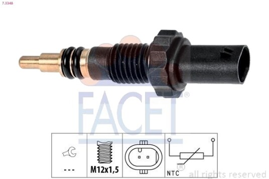 Sensor, motortemperatur FACET 7.3348
