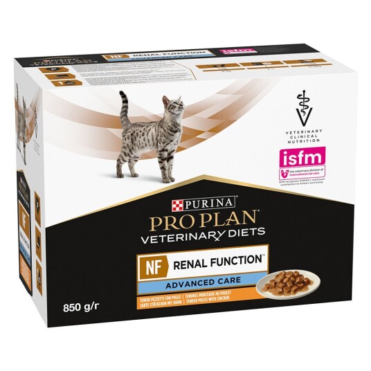 Purina Pro Plan Veterinary Diets Feline Nf Advanced Care Kylling 10 X 85 G