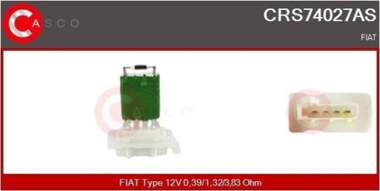CASCO CRS74027AS Motstand, kupévifte CASCO CRS74027AS Motstand, kupévifte