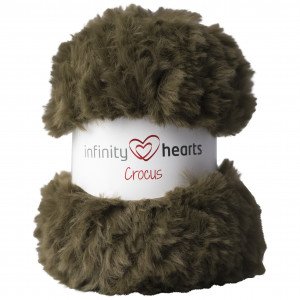 Infinity Hearts Crocus Pelsgarn 12 Støvet Grønn