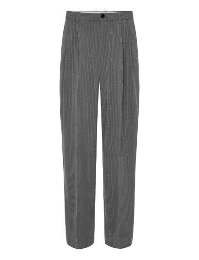 Weekday Loose Fit Pleated Suit Trousers - Grey - 50