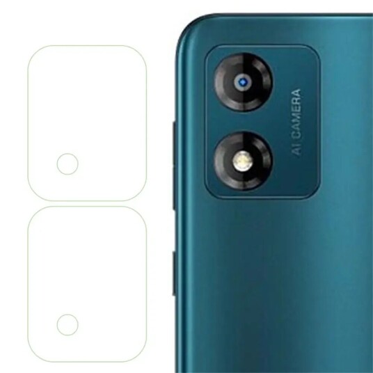 INCOVER Motorola Moto E13 Beskyttelsesglass til Kameralinse - 2 Stk - Gjennomsiktig