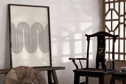 Namly Design Plakat Geometrisk Minimalistisk Mønster POSTERRCYDZT