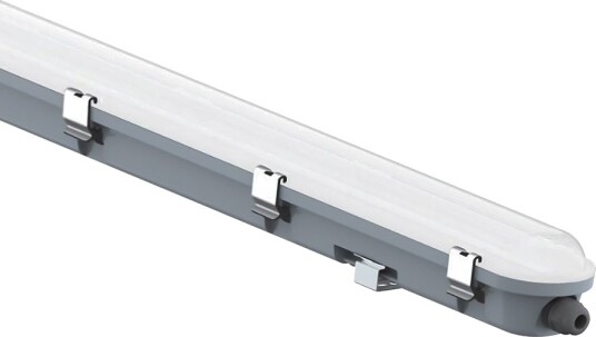 V Tac 150cm 48W vanntett komplett LED armatur med sensor   120lm/W IP65 innebygd mikrobølge sensor melkehvit cover   Kulør : Kald
