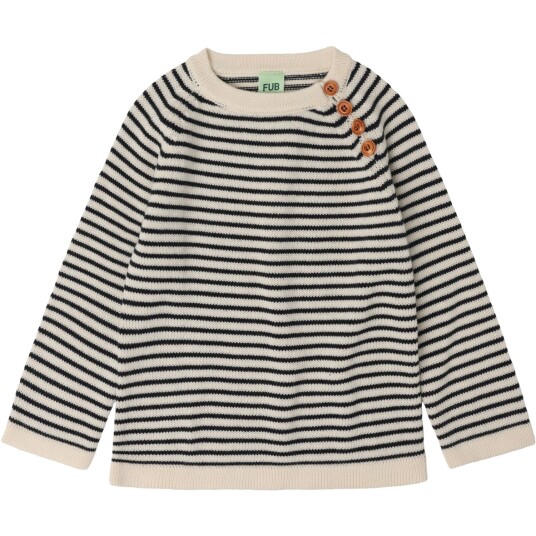 FUB Ecru/Dark Navy Sweater 90