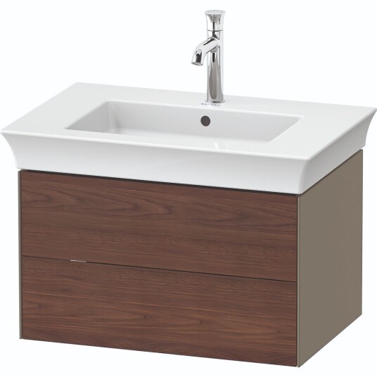 Duravit White Tulip Servantskap 2 skuf. 68,4x45,8x41 cm Valnøtt/Stengrå Høygl.