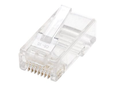 Intellinet Rj45 Modular Plugs Cat6 Utp 2 Prong For Stranded Wire 15 Μ Gold Plated Contacts 100 Pack Nettverkkontakt Rj 45 Hann Cat 6 En Pakke 100 INT 502344