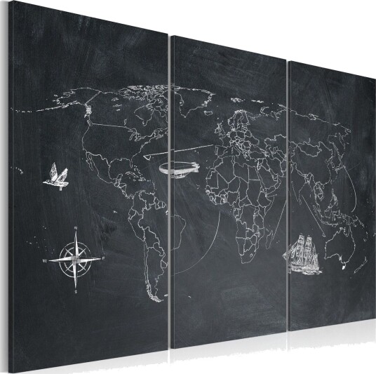 Bilde Reise Rundt Verden Triptyken 60x40 Artgeist sp. z o. o.