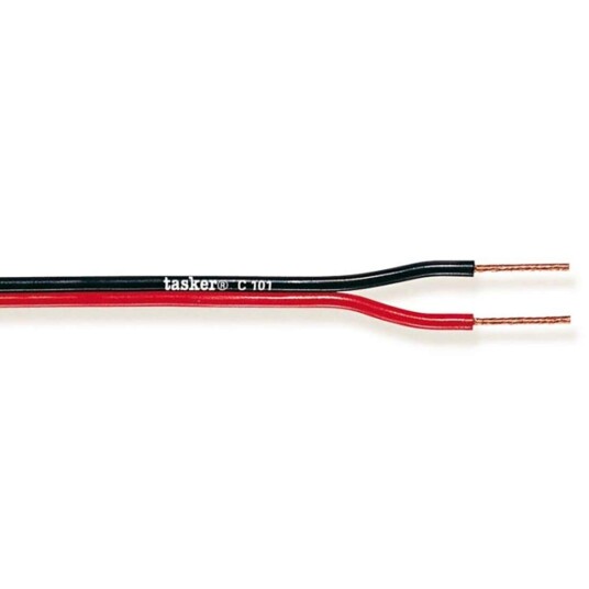 Pricenet Speaker Kabel På Snelle 2x 0.35 Mm² 100 M Sort/rød