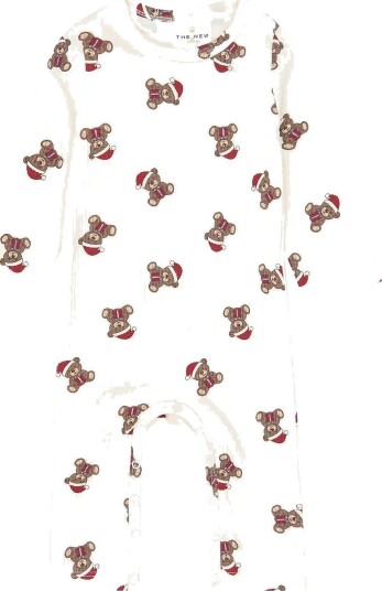 The New Tnsbholiday Teddy L_S Rib Jumpsuit GARDENIA AOP 56