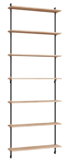 Moebe wall shelving ws.230.1 Eik-svart