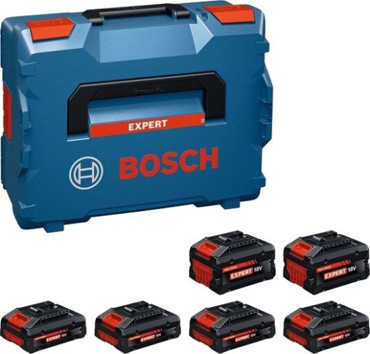 Bosch Batteripakke Expert 4Xexba18 v-40 + 2Xexba18 v-80 4,0 ah, 8,0 ah, 7 Deler