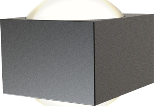 Ansell Lighting Misano Square utelys vegg 3000K grafittgrå