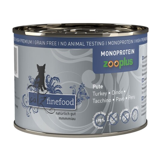 Catz Finefood Monoprotein Zooplus 6 X 200 G Kalkun