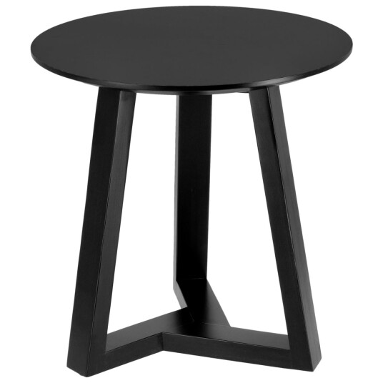 VEGA Sidebord Melena; 46x44.5 cm HxØ; Svart; Rund