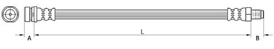 Bremseslange METZGER 4110802
