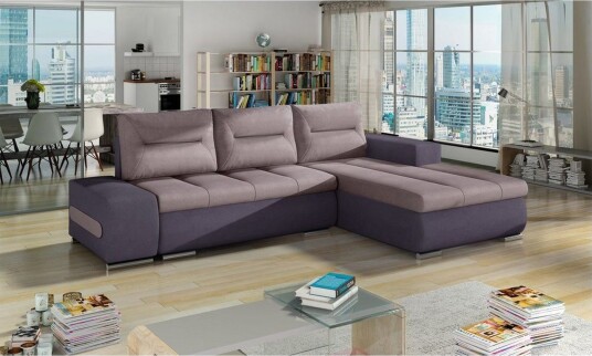 Seksjon Eltap Ottavio 275x180x85 cm Soro 61 Soro 65 Rosa Lilla Høyre