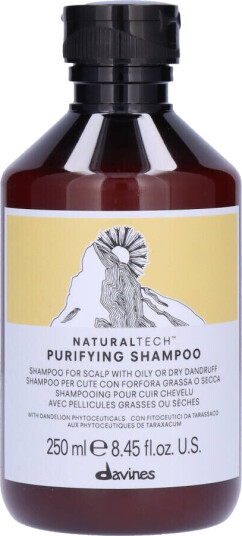 Davines Naturaltech Purifying Sjampo 250ml uten Sulfater for Alle Hårtyper