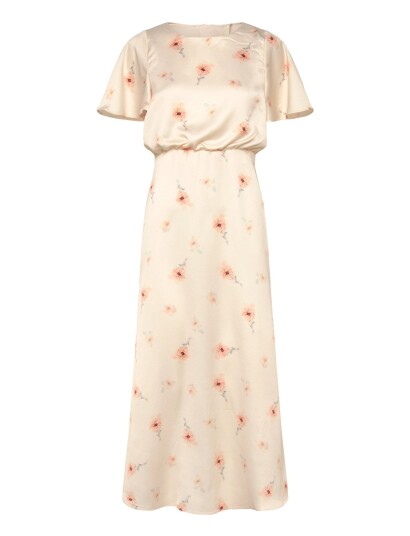 Bubbleroom Butterfly Sleeve Ankle Dress Cream 42 Bubbleroom Butterfly Sleeve Ankle Dress Cream 42