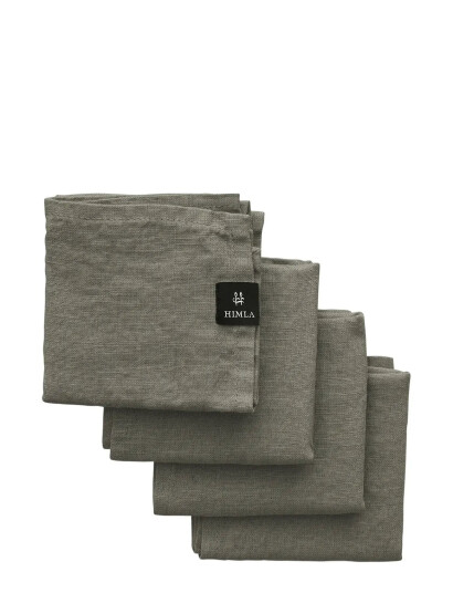 Himla Sunshine Napkin 4-Pack - Grey - 45X45CM