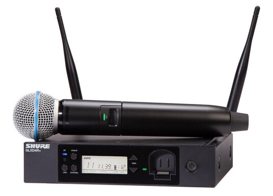 Shure Glxd24r+ Vokalsystem Med Beta58a 2.4 / 5.8 Ghz Rackmonterbar Shure Glxd24r+ Vokalsystem Med Beta58a 2.4 / 5.8 Ghz Rackmonterbar